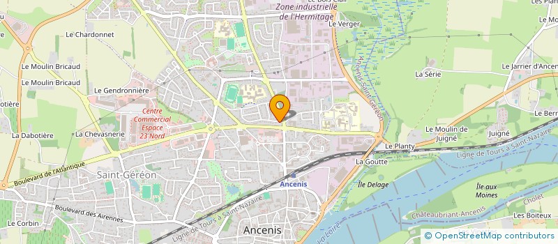 localisation de l'entreprise FONCIERE NOTER  ANCENIS-SAINT-GEREON