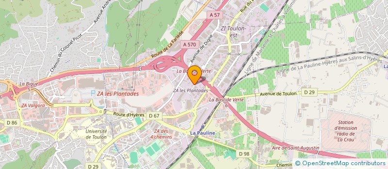 localisation de l'entreprise FONCIERE OCEAN 2 CHEMIN DE LA MORVENEDE  LA GARDE