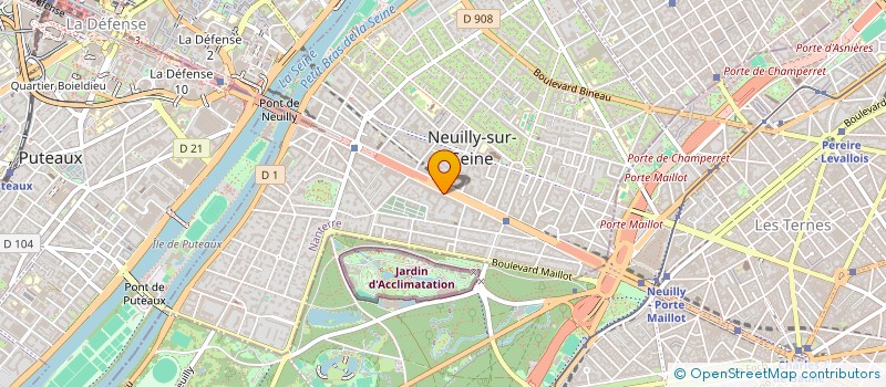 localisation de l'entreprise FONCIERE OCEANIE LES ULIS à NEUILLY-SUR-SEINE