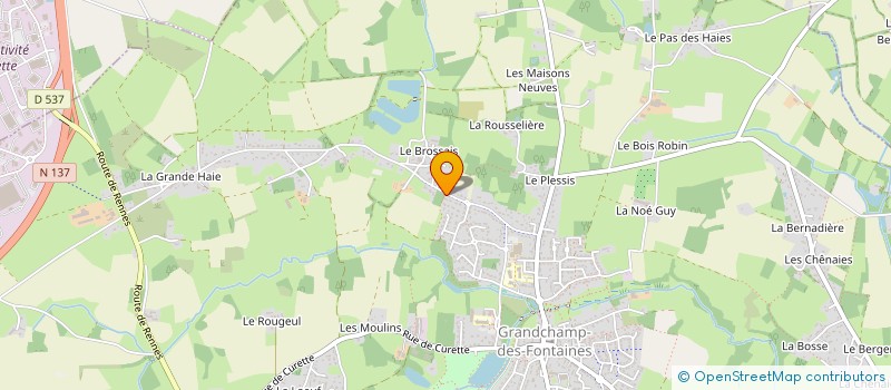 localisation de l'entreprise FONCIERE OIKIA  GRANDCHAMP-DES-FONTAINES