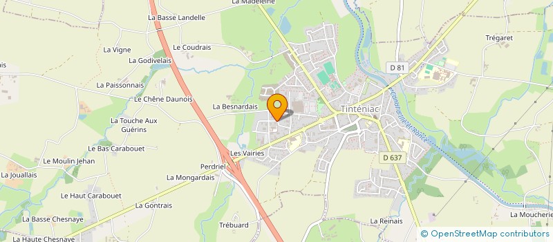 localisation de l'entreprise FONCIERE OUEST BIOLOGIE à TINTENIAC