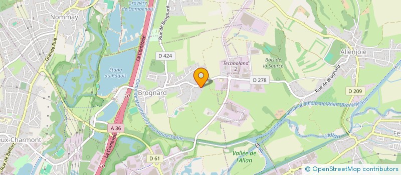 localisation de l'entreprise FONCIERE PARKPRO  ANDELNANS