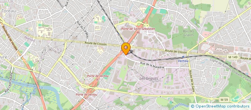 localisation de l'entreprise FONCIERE PICORIT  VERTOU