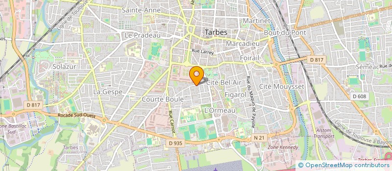 localisation de l'entreprise FONCIERE POUYMAYOU  TARBES