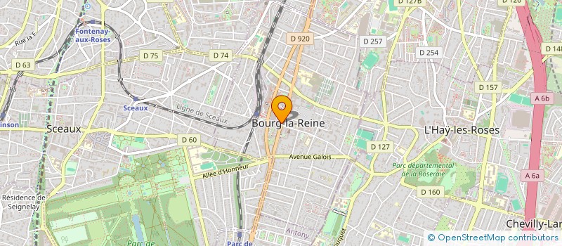 localisation de l'entreprise FONCIERE PRIMA à BOURG-LA-REINE