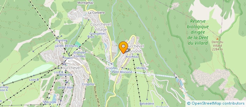 localisation de l'entreprise FONCIERE PRO M.G à COURCHEVEL