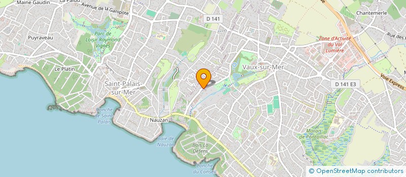 localisation de l'entreprise FONCIERE PRUNIER  VAUX-SUR-MER