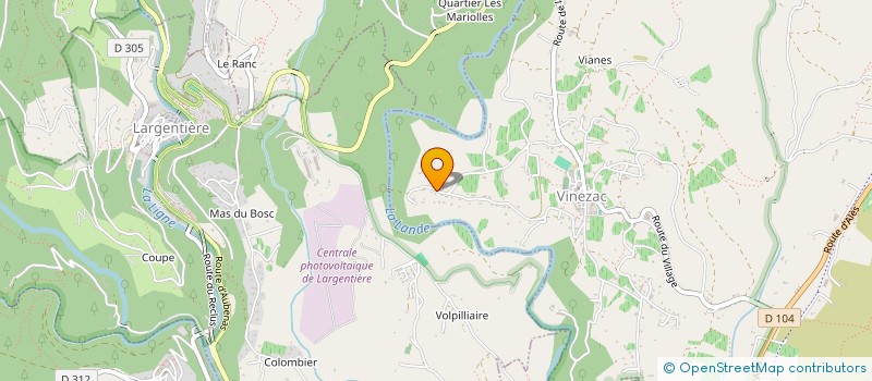 localisation de l'entreprise FONCIERE QUILLOT  VINEZAC