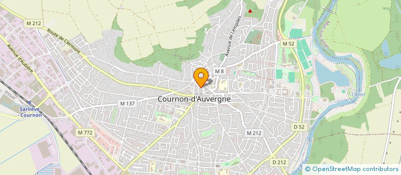 localisation de l'entreprise FONCIERE RAJ  COURNON-D'AUVERGNE