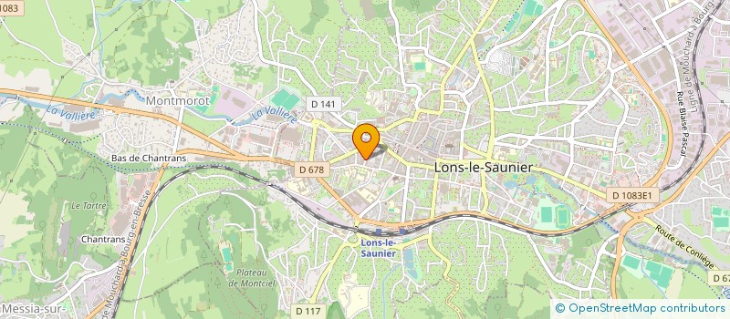 localisation de l'entreprise FONCIERE RECANOZ  LONS-LE-SAUNIER