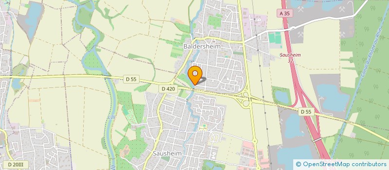 localisation de l'entreprise FONCIERE RHENANE  BALDERSHEIM