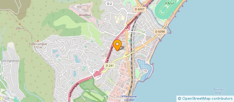 localisation de l'entreprise FONCIERE RIVIERA  VILLENEUVE-LOUBET