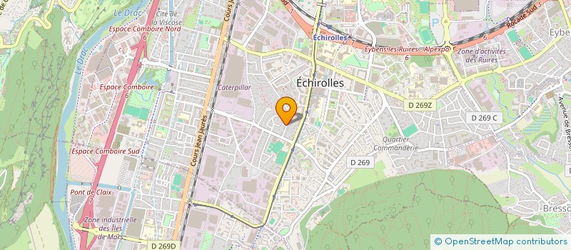 localisation de l'entreprise FONCIERE RLB  ECHIROLLES