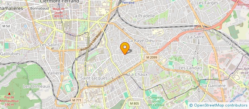 localisation de l'entreprise FONCIERE RODIER  CLERMONT-FERRAND