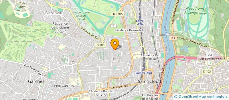 localisation de l'entreprise FONCIERE ROMABA à SAINT-CLOUD