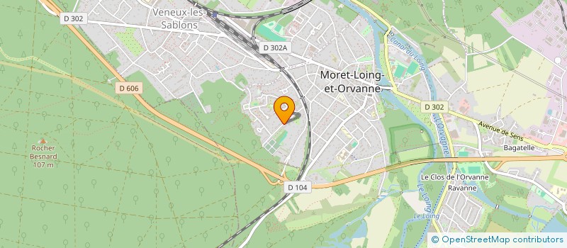 localisation de l'entreprise FONCIERE ROMI  MORET-LOING-ET-ORVANNE