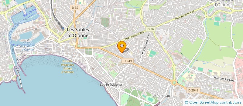 localisation de l'entreprise FONCIERE SABLAISE à LES SABLES D'OLONNE