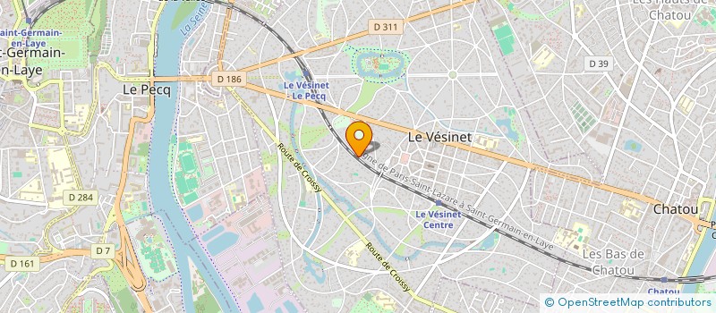 localisation de l'entreprise FONCIERE SAINT CHRISTOPHE à LE VESINET