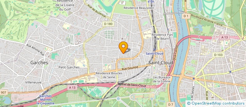 localisation de l'entreprise FONCIERE SAINT DIDIER à SAINT-CLOUD