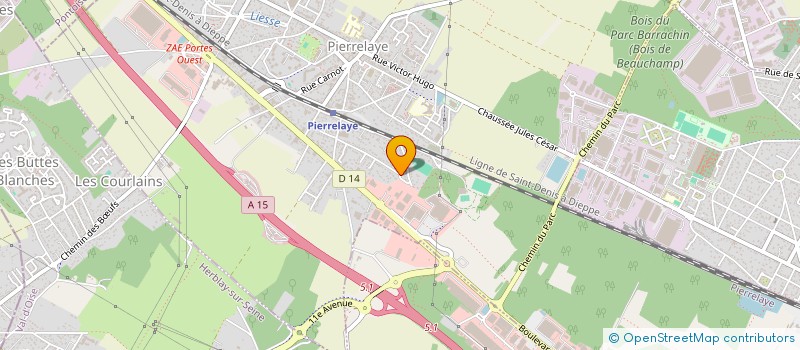 localisation de l'entreprise FONCIERE SAINT EX  PIERRELAYE