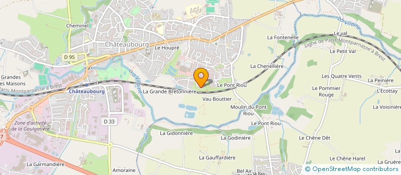 localisation de l'entreprise FONCIERE SAINT HELIER  CHATEAUBOURG