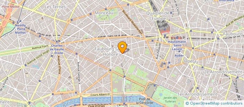 localisation de l'entreprise FONCIERE SAINT-HONORE  PARIS