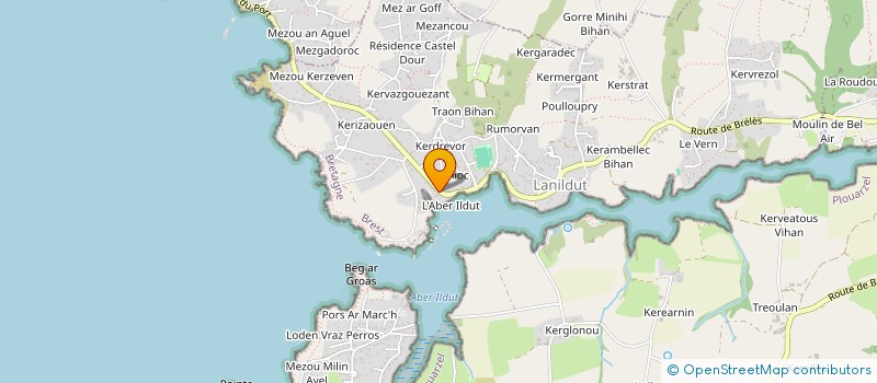 localisation de l'entreprise FONCIERE SAINT TANGUY  LANILDUT