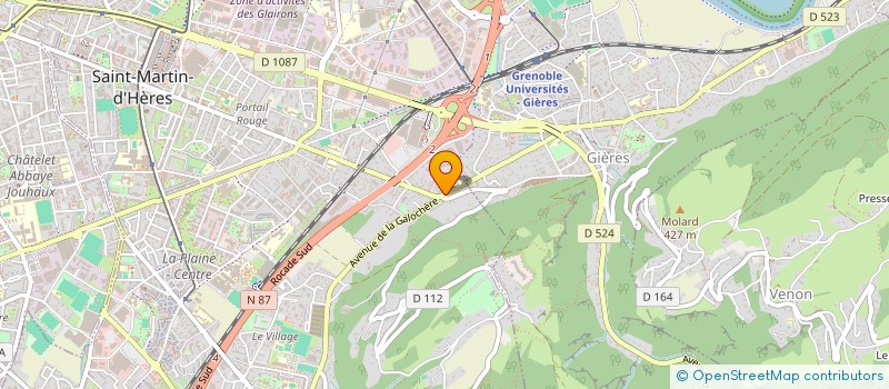 localisation de l'entreprise FONCIERE SCIERIE  SAINT-MARTIN-D'HERES