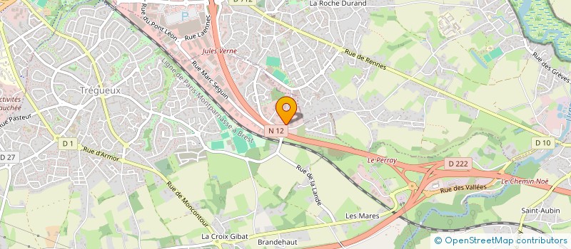 localisation de l'entreprise FONCIERE SCOBAT  TREGUEUX