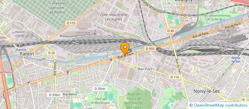 localisation de l'entreprise FONCIERE SEQUANO  BOBIGNY