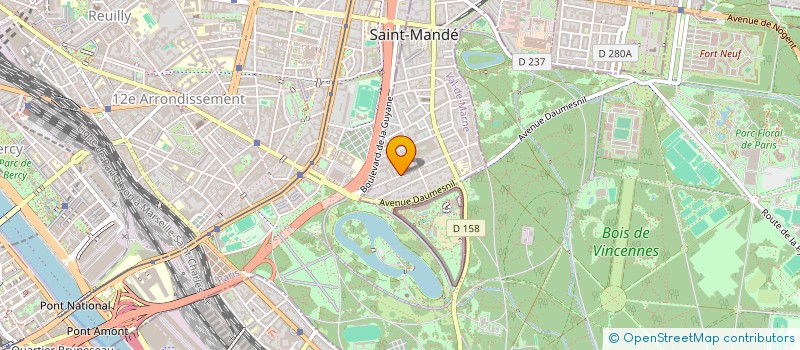 localisation de l'entreprise FONCIERE SIMEONI à SAINT-MANDE