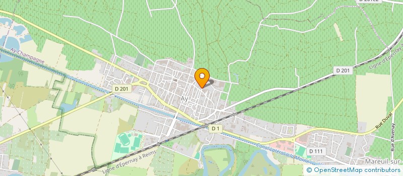 localisation de l'entreprise FONCIERE SJB  AY-CHAMPAGNE