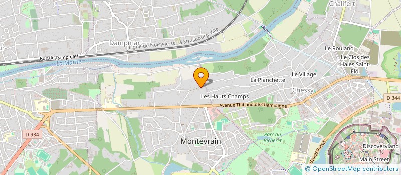 localisation de l'entreprise FONCIERE SL  MONTEVRAIN