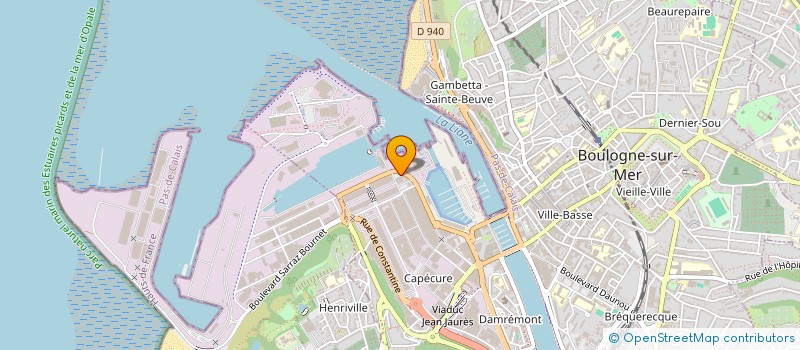 localisation de l'entreprise FONCIERE SOFIPECHE  BOULOGNE-SUR-MER