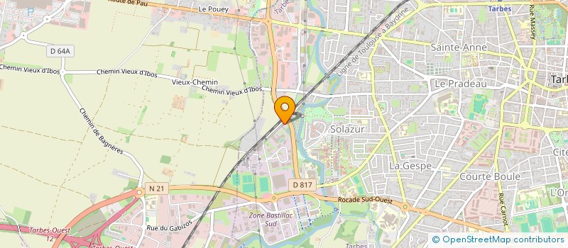 localisation de l'entreprise FONCIERE SOLARCOM  TARBES