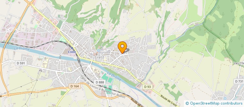 localisation de l'entreprise FONCIERE SOLIDAIRE VILLAGES VIVANTS  CREST