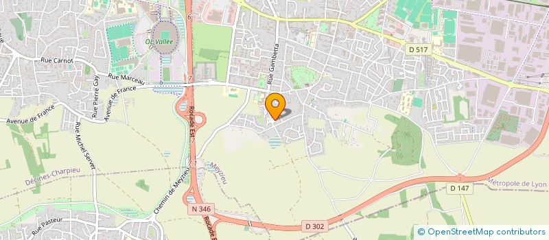 localisation de l'entreprise FONCIERE STG  MEYZIEU