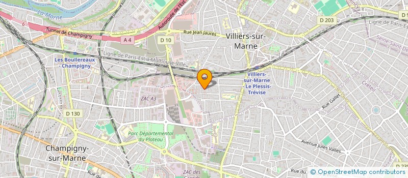 localisation de l'entreprise FONCIERE STH  VILLIERS-SUR-MARNE