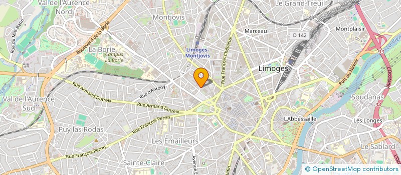 localisation de l'entreprise FONCIERE SYSLAW à LIMOGES
