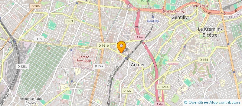 localisation de l'entreprise FONCIERE TEYCHENNE  ARCUEIL