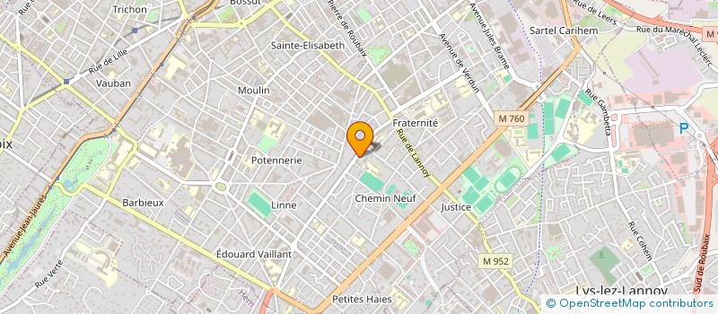 localisation de l'entreprise FONCIERE THREE  ROUBAIX