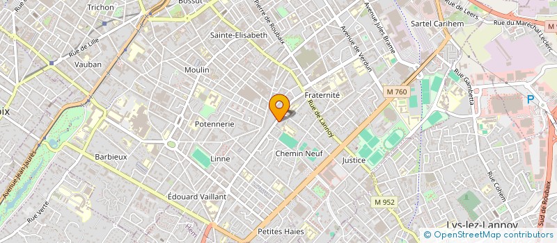 localisation de l'entreprise FONCIERE TWO  ROUBAIX