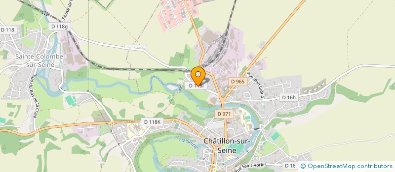 localisation de l'entreprise FONCIERE UREK  CHATILLON-SUR-SEINE