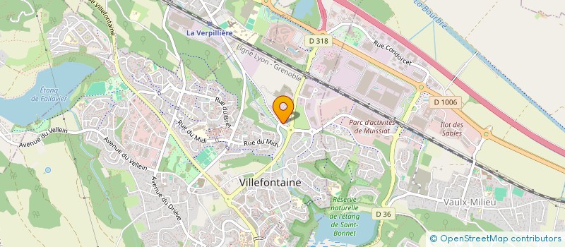 localisation de l'entreprise FONCIERE VDAC  VILLEFONTAINE