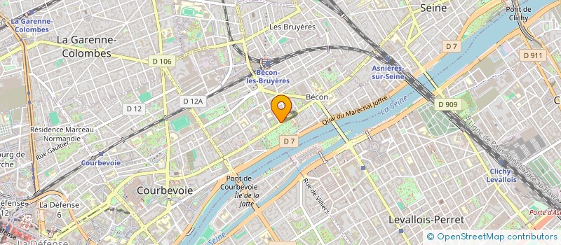 localisation de l'entreprise FONCIERE VERNEUIL à COURBEVOIE