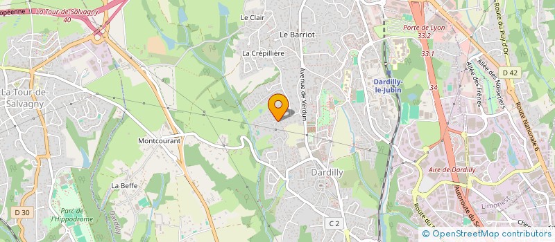 localisation de l'entreprise FONCIERE VIPOL  DARDILLY