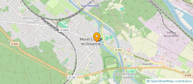 localisation de l'entreprise FONCIERE VIVI  MORET-LOING-ET-ORVANNE