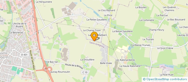 localisation de l'entreprise FONCIERE WPMA  SAINT-GREGOIRE
