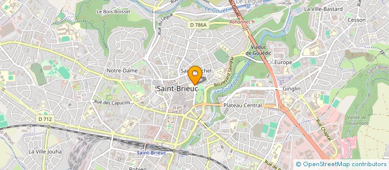 localisation de l'entreprise FONCIERE YLB à SAINT-BRIEUC
