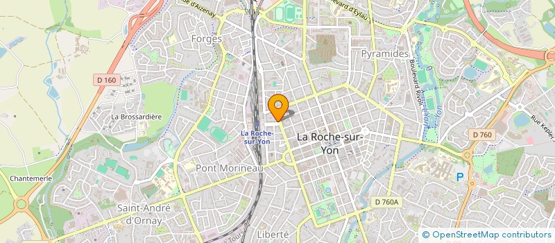 localisation de l'entreprise FONCIERE YONNAISE  LA ROCHE-SUR-YON